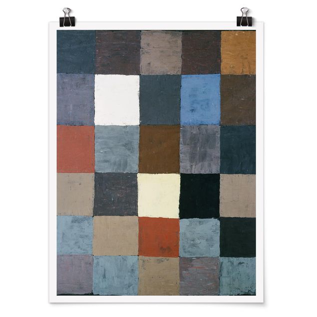 Posters konstutskrifter Paul Klee - Color Chart (on Gray)