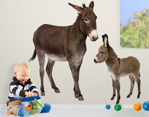 Inredning av barnrum No.721 The Donkey Family