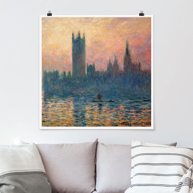 Kök dekoration Claude Monet - London Sunset