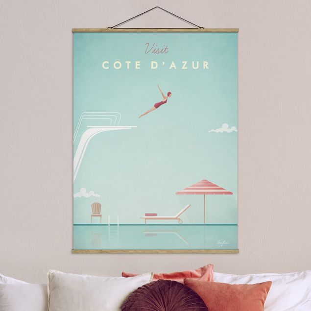 Kök dekoration Travel Poster - Côte D'Azur