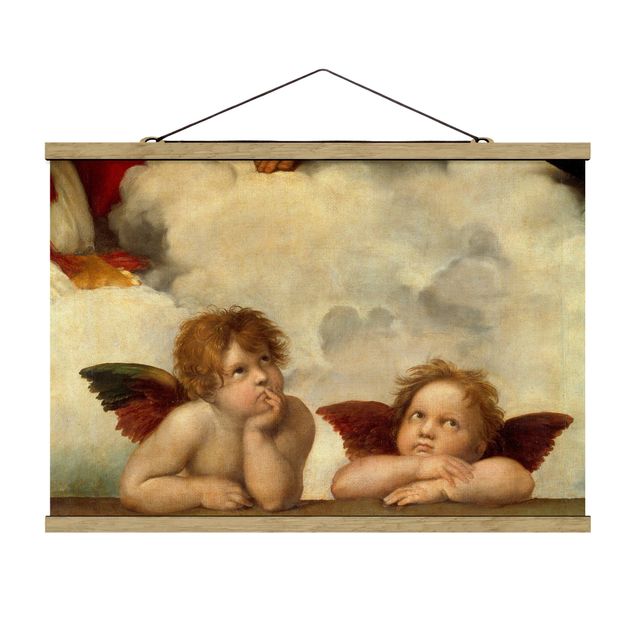 Konststilar Raffael - Two Angels. Detail from The Sistine Madonna