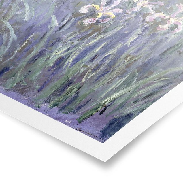 Posters blommor  Claude Monet - Iris