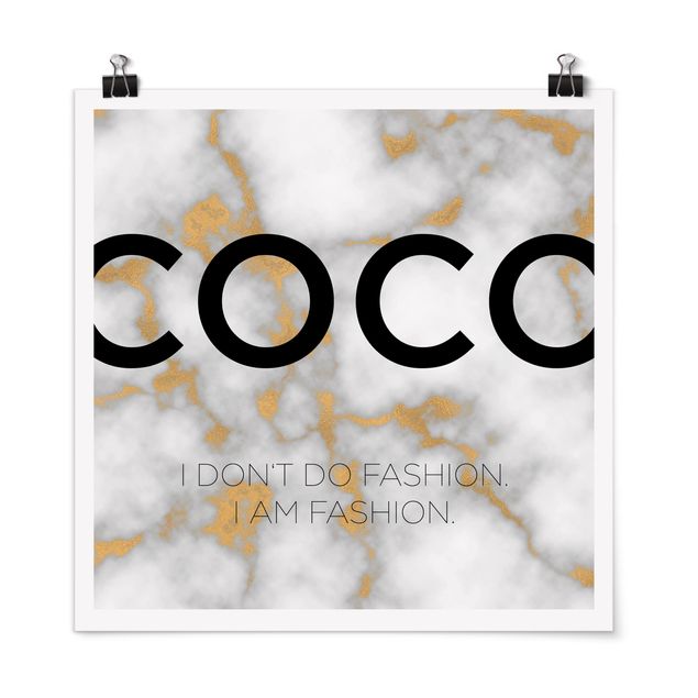 Tavlor ordspråk Coco - I Dont Do Fashion