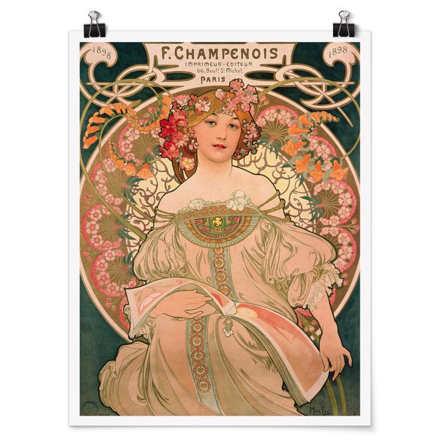 Konststilar Alfons Mucha - Poster For F. Champenois