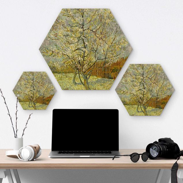 Tavlor Vincent van Gogh Vincent van Gogh - Flowering Peach Tree