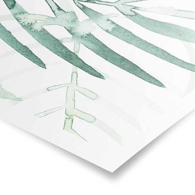 Tavlor grön Palm Fronds In Watercolour I