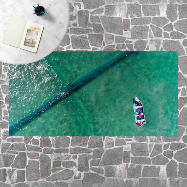 altanmattor Aerial Image -  Fishermen