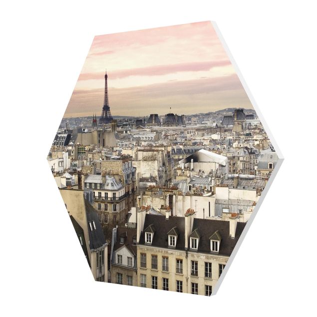Hexagonala tavlor Paris Up Close