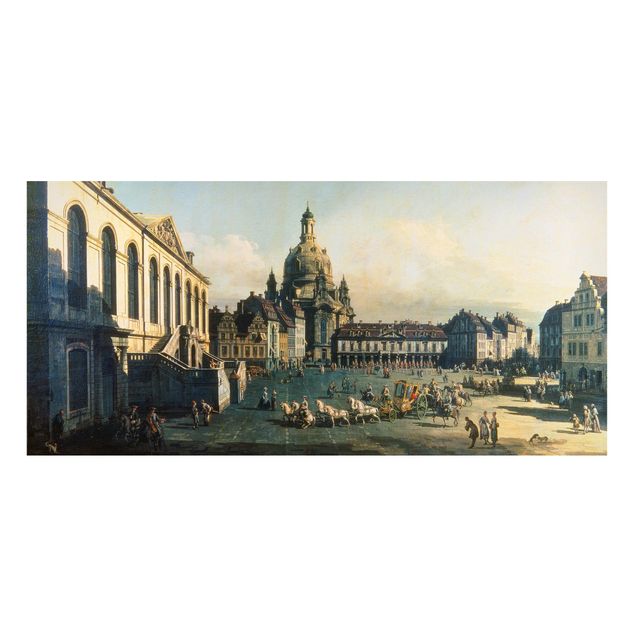Konststilar Expressionism Bernardo Bellotto - New Market Square In Dresden From The Jüdenhof