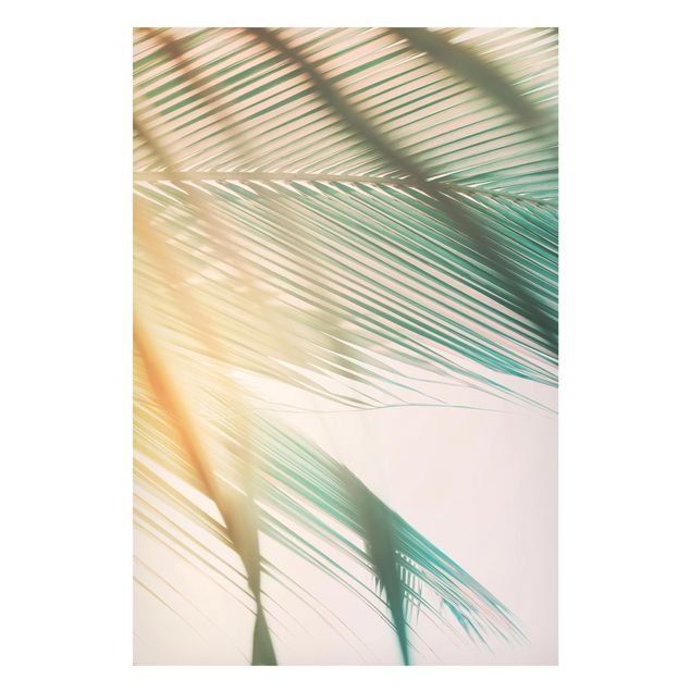 Tavlor landskap Tropical Plants Palm Trees At Sunset II