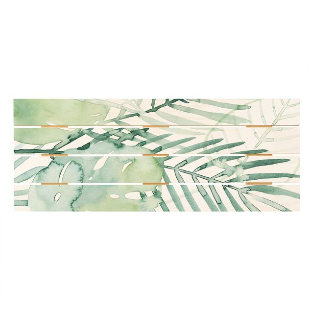 Trätavlor Palm Fronds In Watercolour I