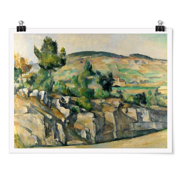 Konstutskrifter Paul Cézanne - Hillside In Provence