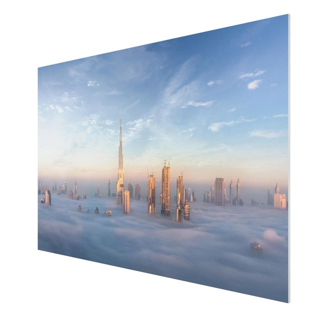 Tavlor arkitektur och skyline Dubai Above The Clouds