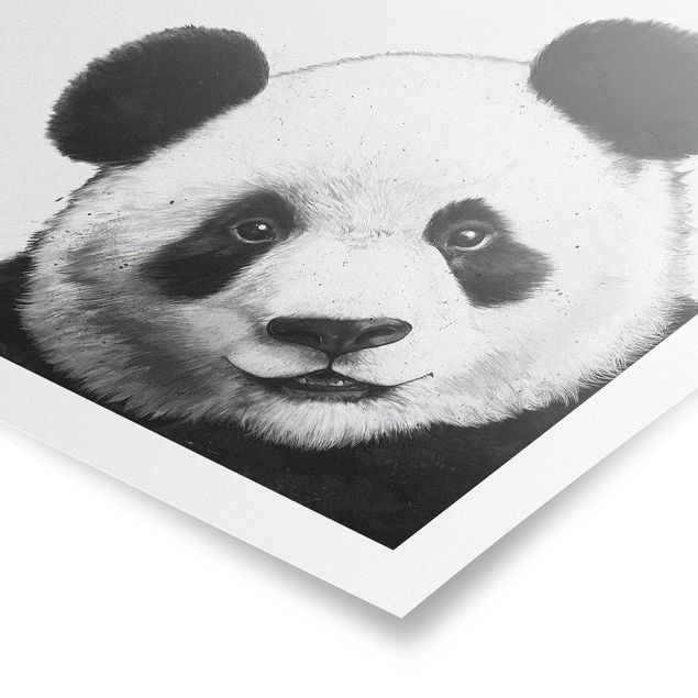 Posters konstutskrifter Illustration Panda Black And White Drawing