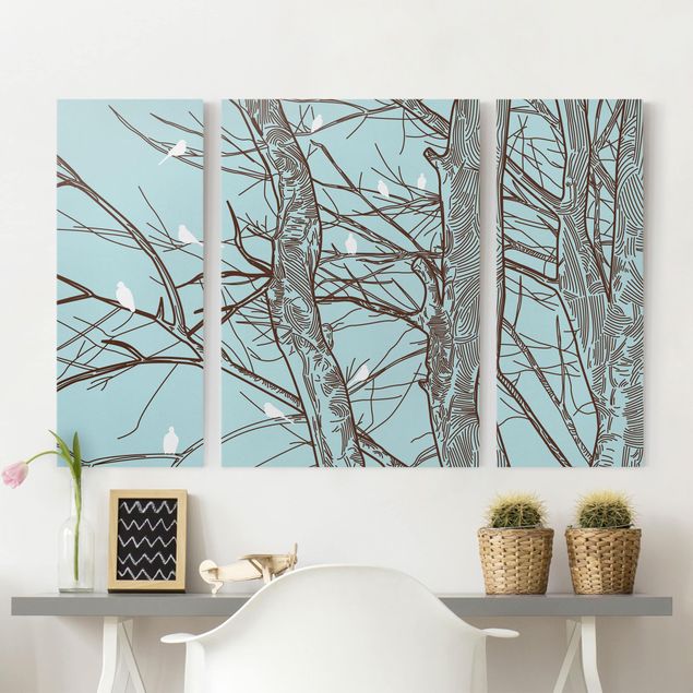 Kök dekoration Winter Trees