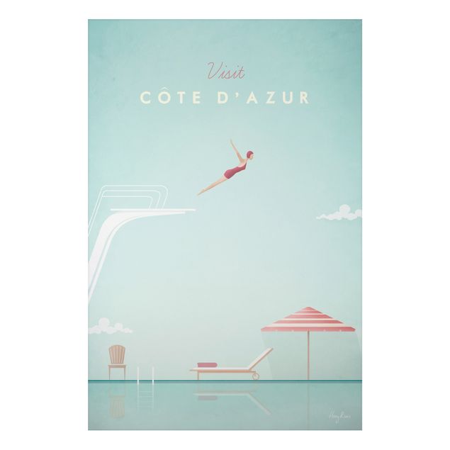 Tavlor landskap Travel Poster - Côte D'Azur