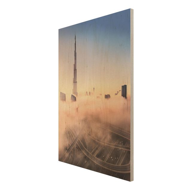 Trätavlor Heavenly Dubai Skyline