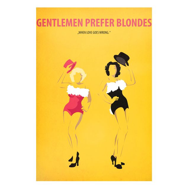 Tavlor konstutskrifter Film Poster Gentlemen Prefer Blondes