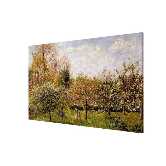 Konststilar Pointillism Camille Pissarro - Spring In Eragny