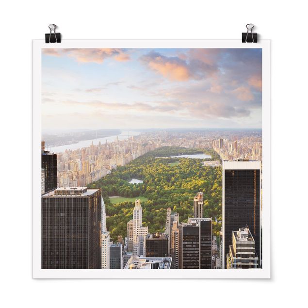 Posters arkitektur och skyline Overlooking Central Park