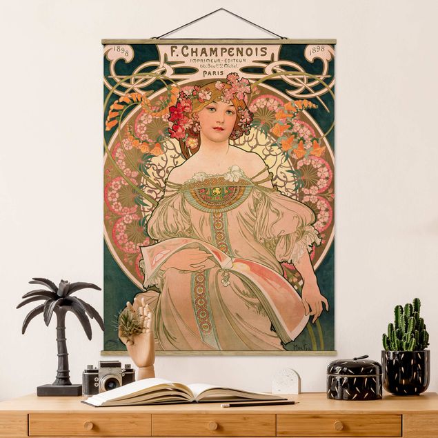 Konststilar Art Deco Alfons Mucha - Poster For F. Champenois