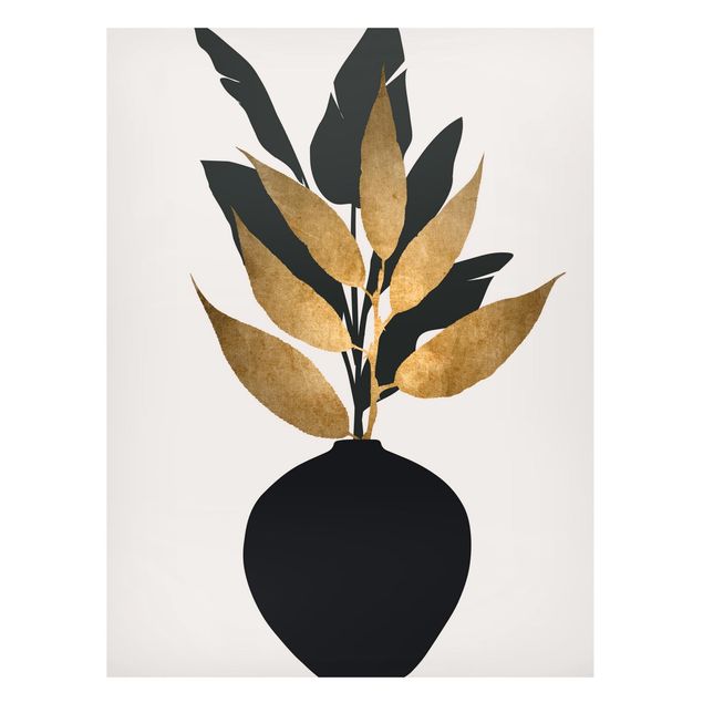 Tavlor fisk Graphical Plant World - Gold And Black