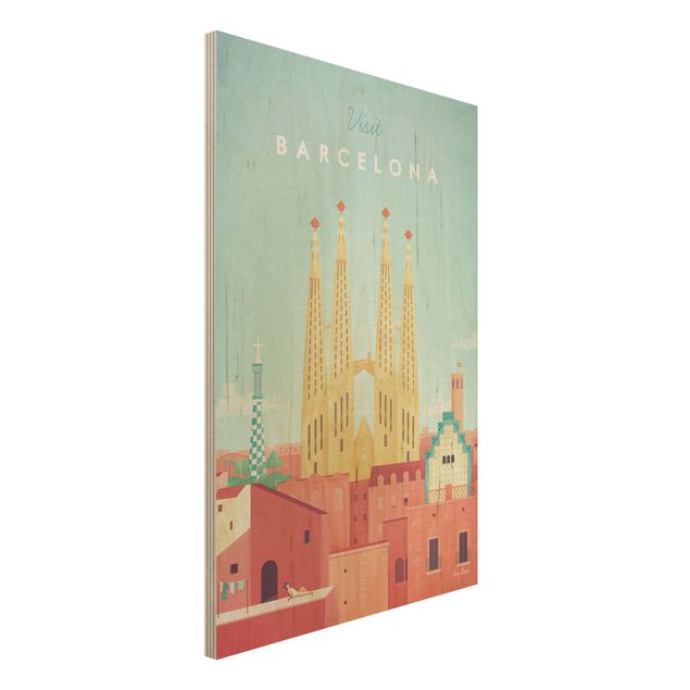 Kök dekoration Travel Poster - Barcelona