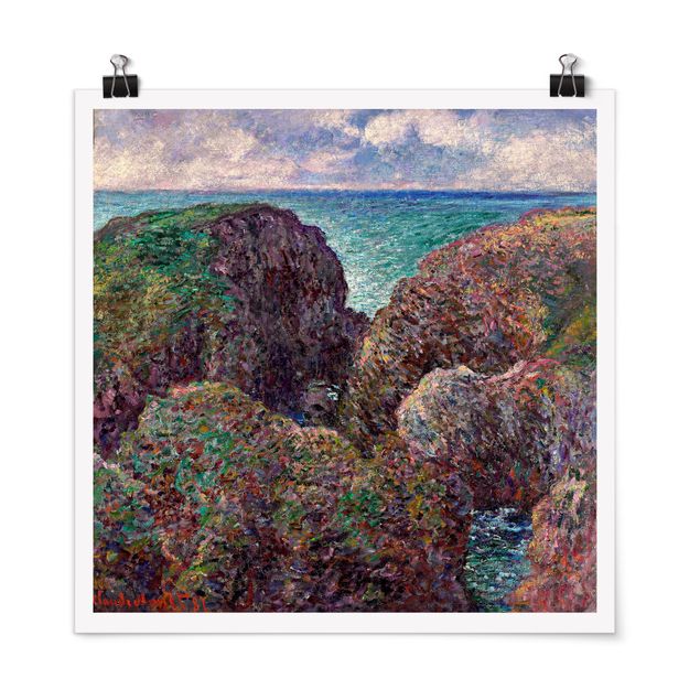 Konstutskrifter Claude Monet - Group of Rocks at Port-Goulphar