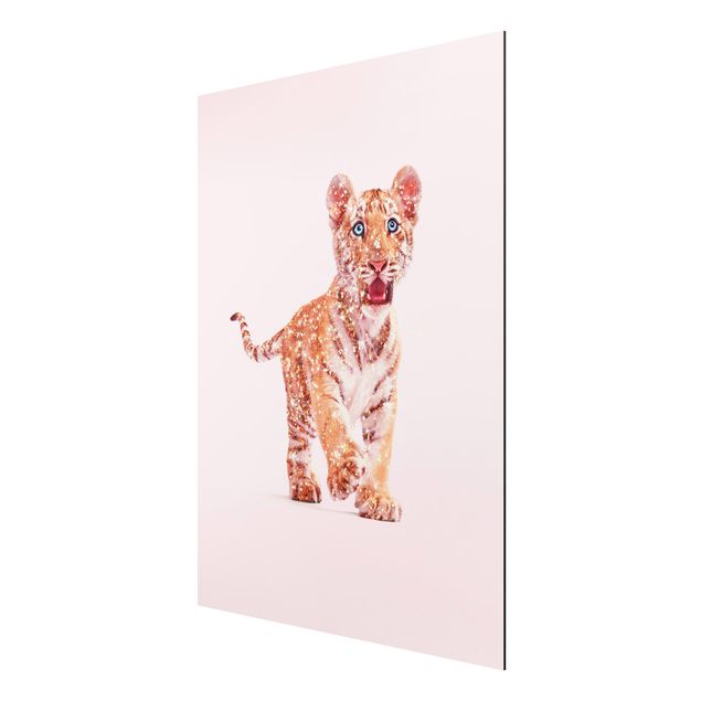 Tavlor konstutskrifter Tiger With Glitter