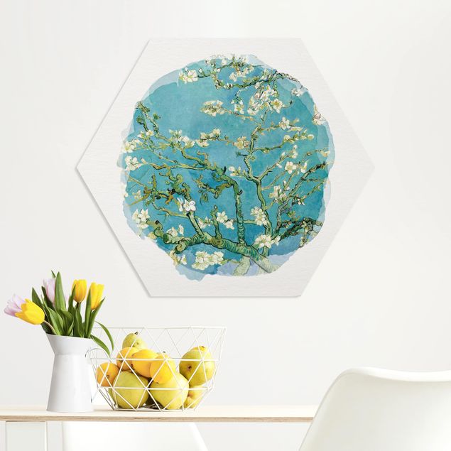 Konststilar Impressionism WaterColours - Vincent Van Gogh - Almond Blossom