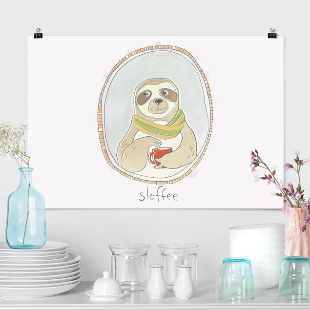 Kök dekoration Caffeinated Sloth