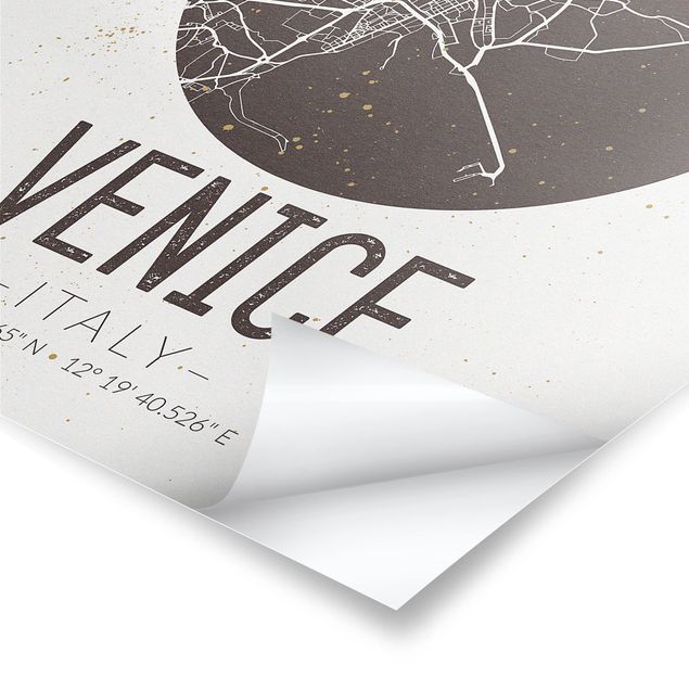 Tavlor Venice City Map - Retro