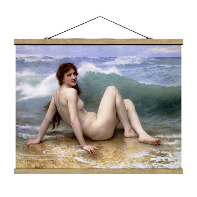 Tavlor landskap William Adolphe Bouguereau - The Wave