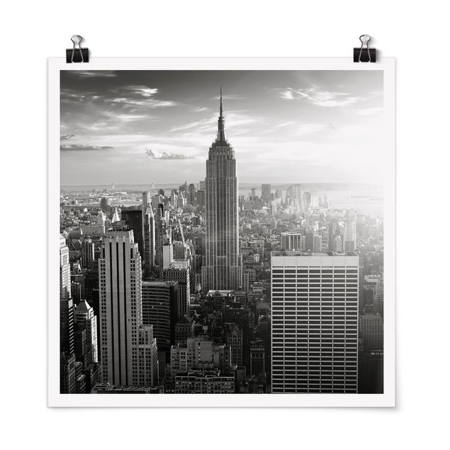 Posters arkitektur och skyline Manhattan Skyline