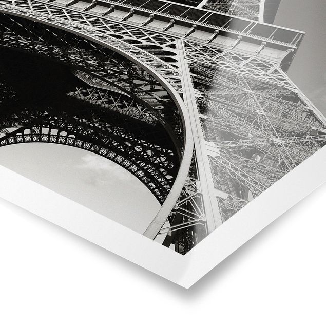 Tavlor svart och vitt Eiffel tower