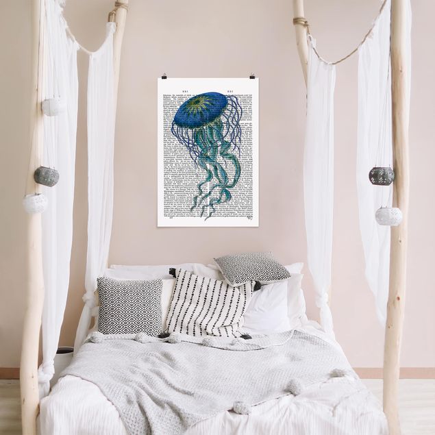 Posters ordspråk Animal Reading - Jellyfish