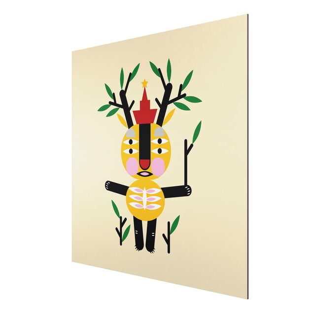 Tavlor indianer Collage Ethno Monster - Deer