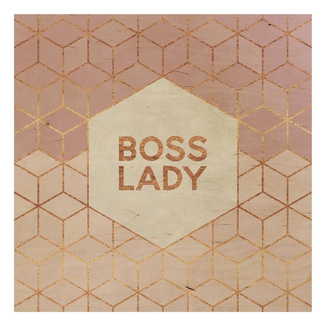 Tavlor Elisabeth Fredriksson Boss Lady Hexagons Pink