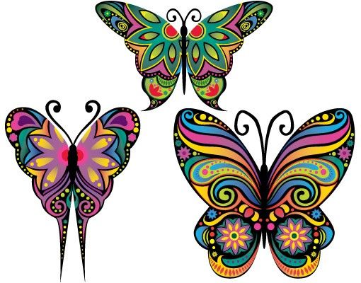 Kök dekoration No.BP23 Mandala Butterflies