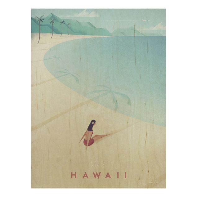 Trätavlor landskap Travel Poster - Hawaii