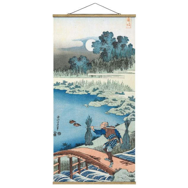 Tavlor landskap Katsushika Hokusai - Rice Carriers (Tokusagari)