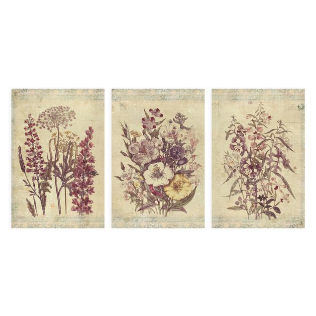 Tavlor Vintage Flower Trio