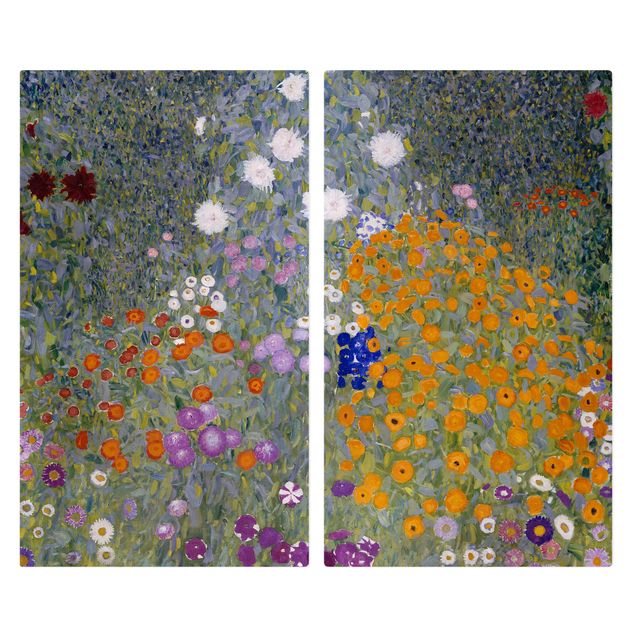 Spistäckplattor blommor  Gustav Klimt - Cottage Garden