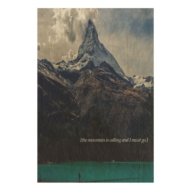 Trätavlor landskap Poetic Landscapes - Mountain