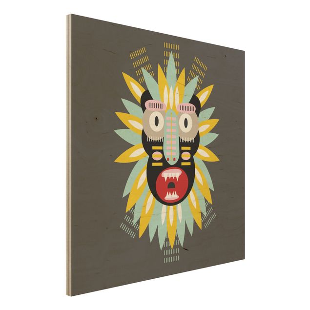 Inredning av barnrum Collage Ethnic Mask - King Kong