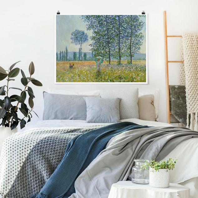 Konststilar Impressionism Claude Monet - Fields In Spring