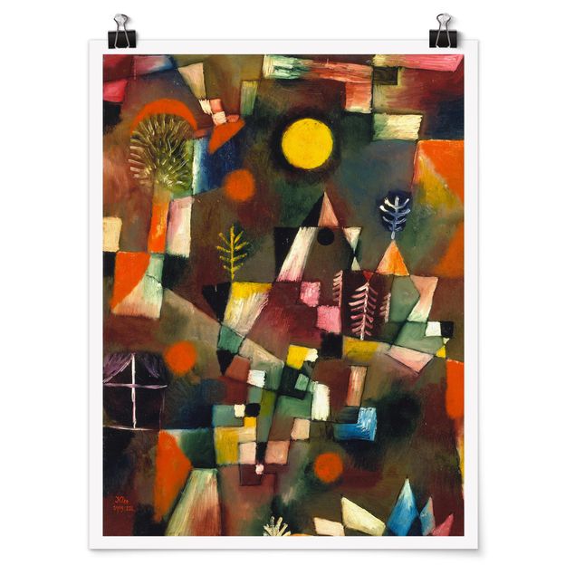 Posters konstutskrifter Paul Klee - The Full Moon