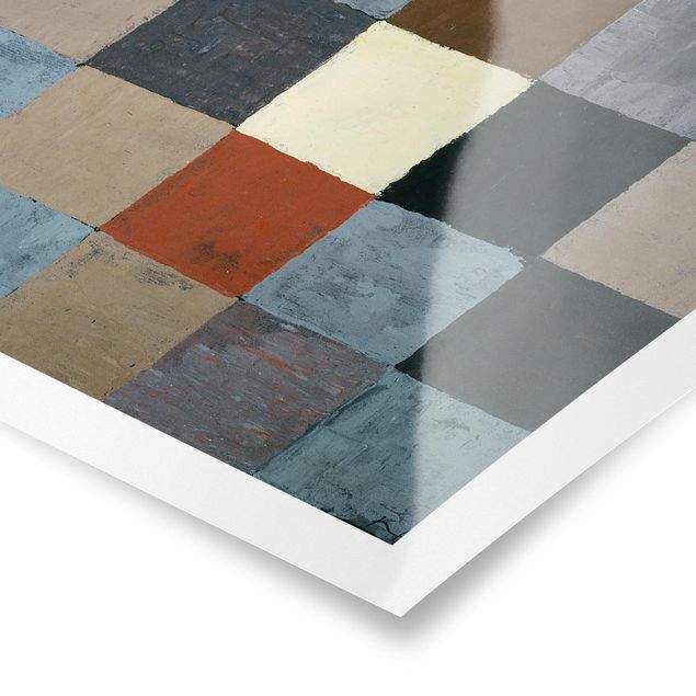 Tavlor konstutskrifter Paul Klee - Color Chart (on Gray)