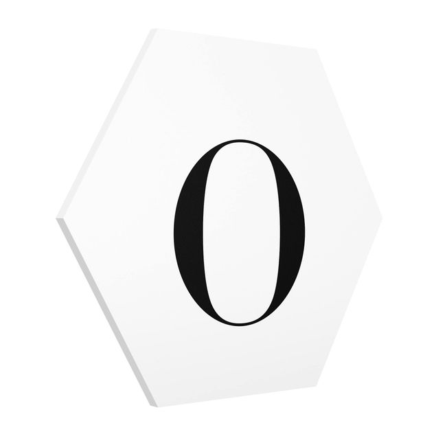 Tavlor modernt Letter Serif White O