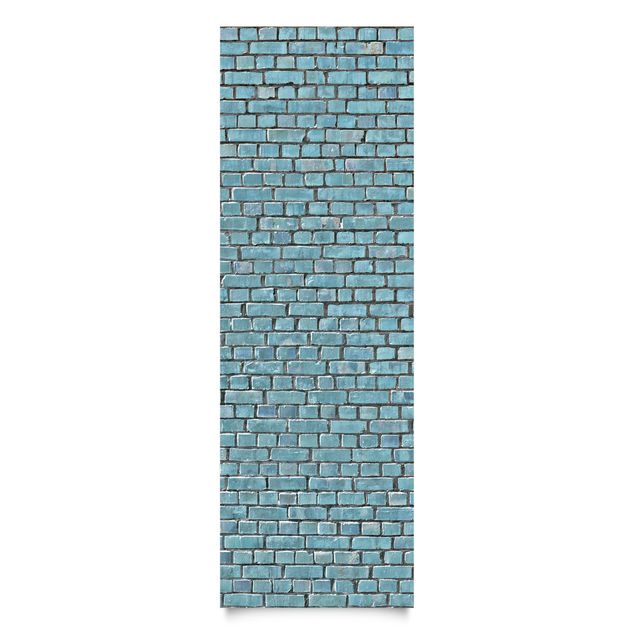 Självhäftande folier blå Brick Tiles Turquoise